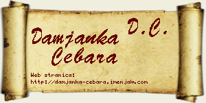 Damjanka Cebara vizit kartica